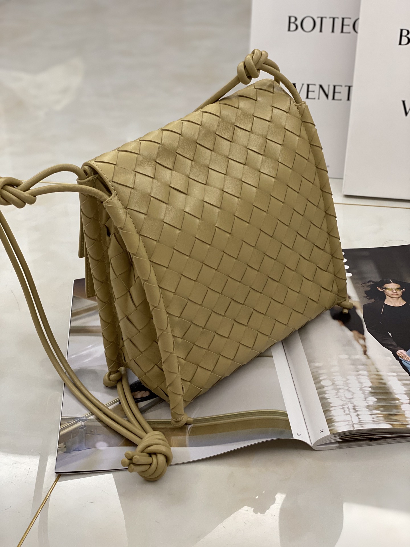 Bottega Veneta Backpack Beige, For Women, Women’s Bags 8.9in/22.5cm