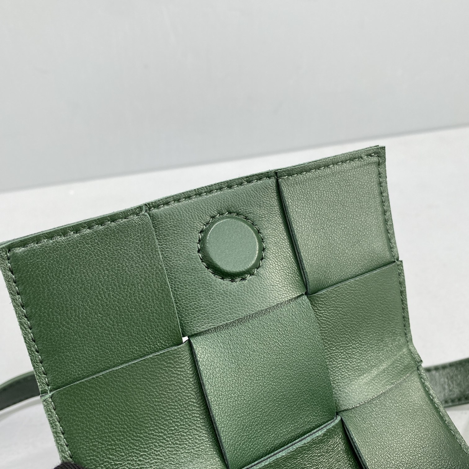 Bottega Veneta Candy Cassette Dark Green, For Women, Women’s Bags 4.7in/12cm