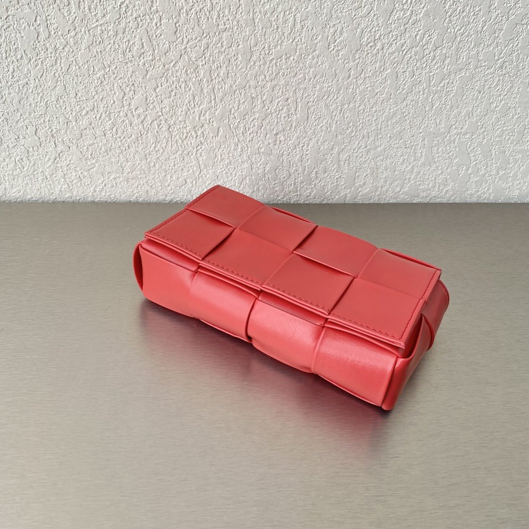 Bottega Veneta Candy Cassette Red, For Women, Women’s Bags 4.7in/12cm