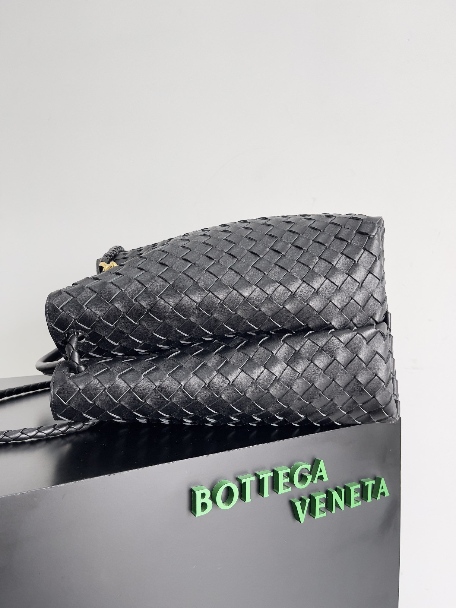 Bottega Veneta Large Andiamo Black/Burgundy/Brown For Women 42cm / 16.5in 743575VCPP12272
