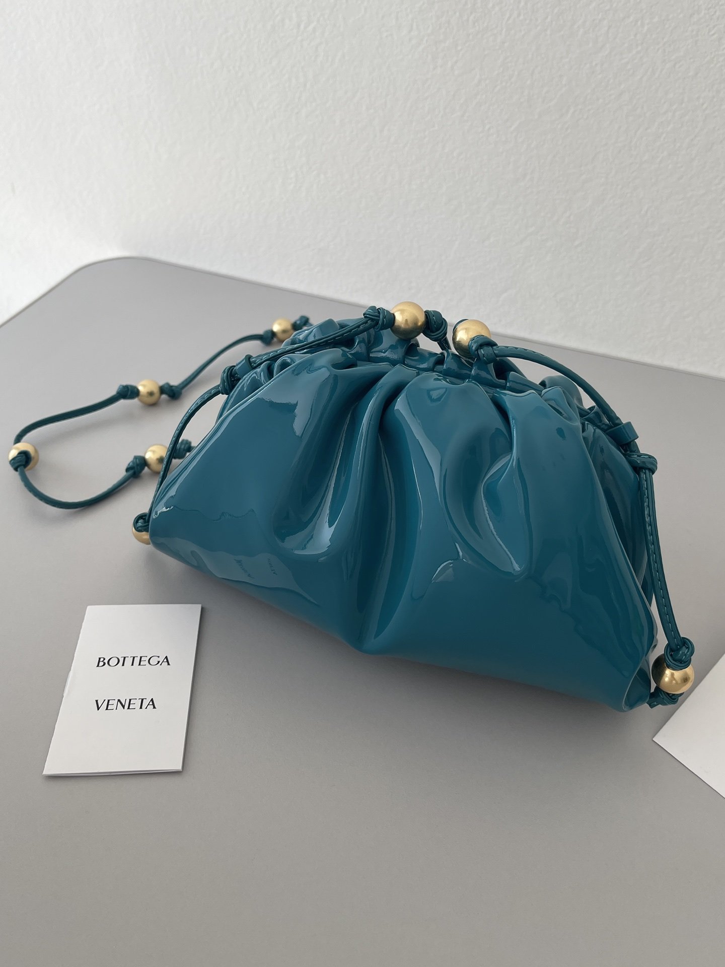 Bottega Veneta Mini Pouch Blue, For Women, Women’s Bags 8.6in/22cm 680186V1C304636