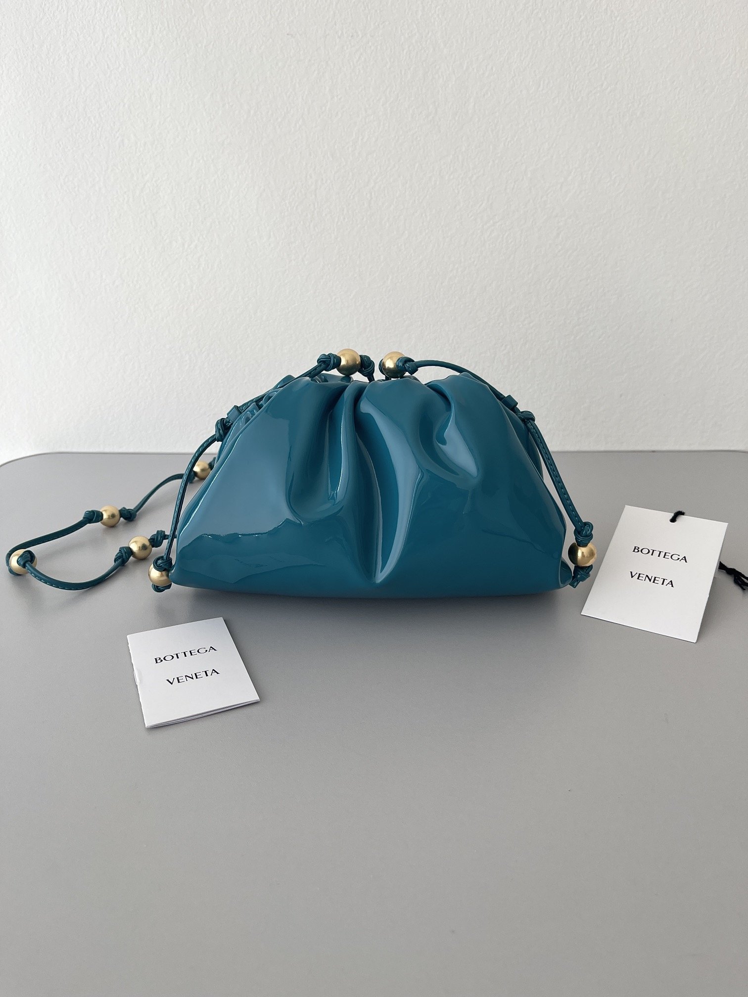 Bottega Veneta Mini Pouch Blue, For Women, Women’s Bags 8.6in/22cm 680186V1C304636