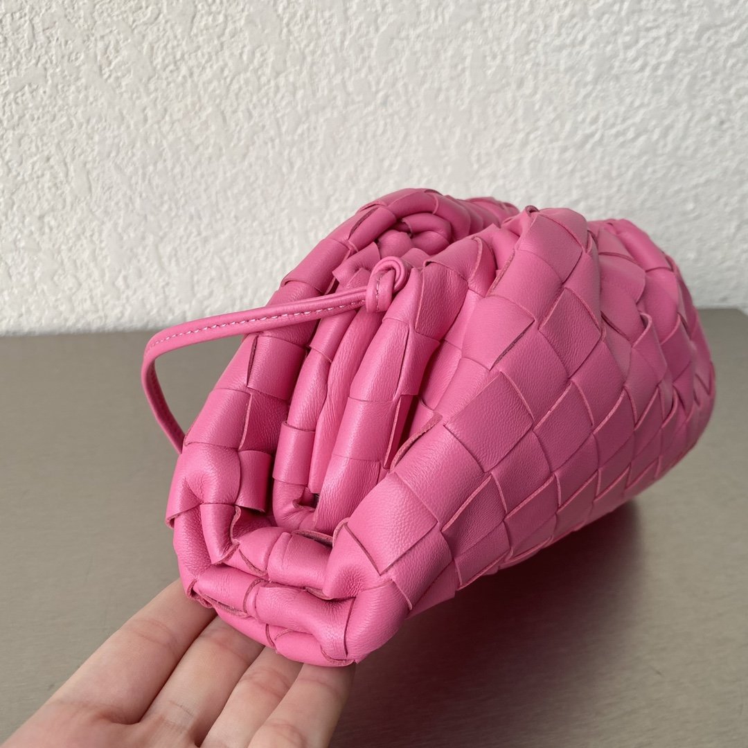 Bottega Veneta Mini Pouch Pink, For Women, Women’s Bags 8.6in/22cm