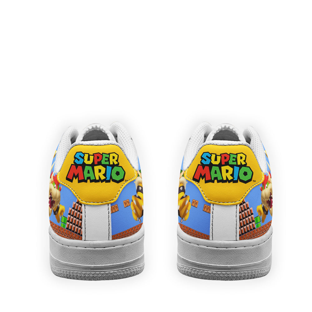 Bowser Super Mario Air Sneakers Custom For Gamer Shoes