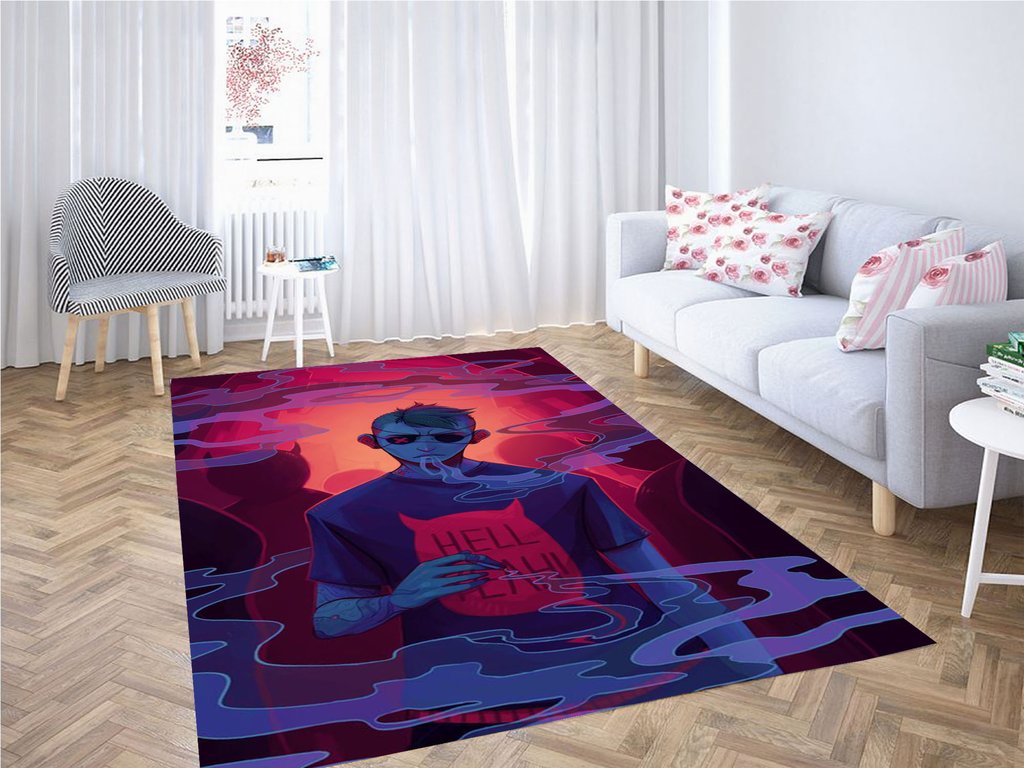 Boy Smoking Living Room Modern Carpet Rectangle Rug