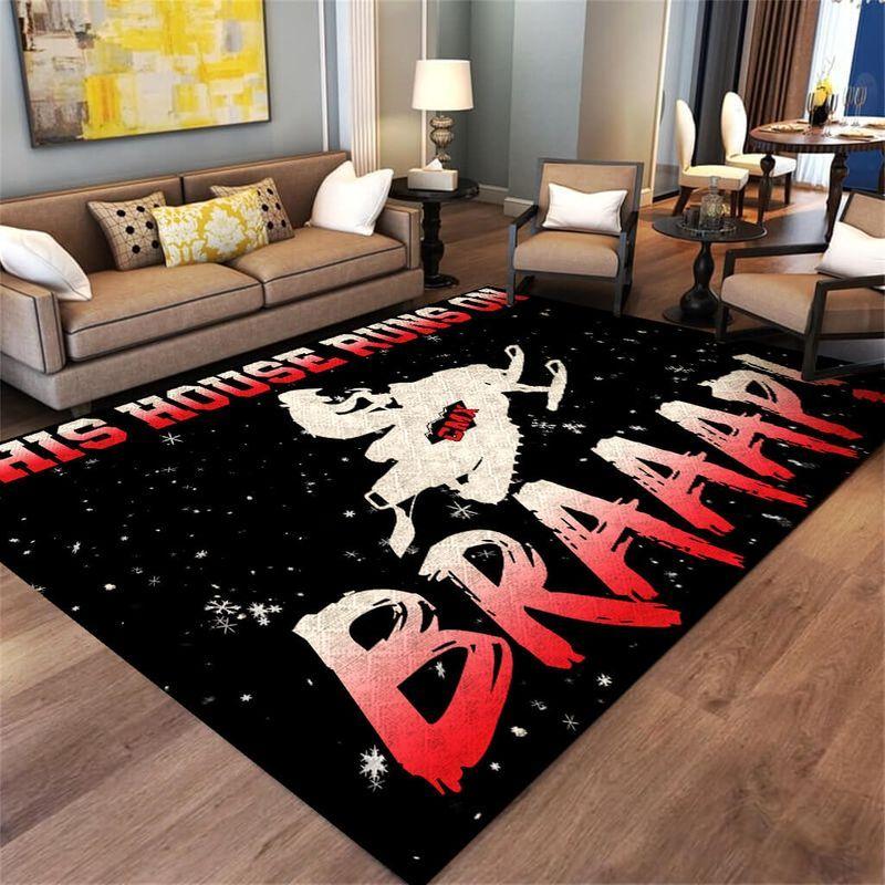 Braaap Motorcycles Cmx This House Runs On Nice Gift Area Limited Edition Rectangle Rug