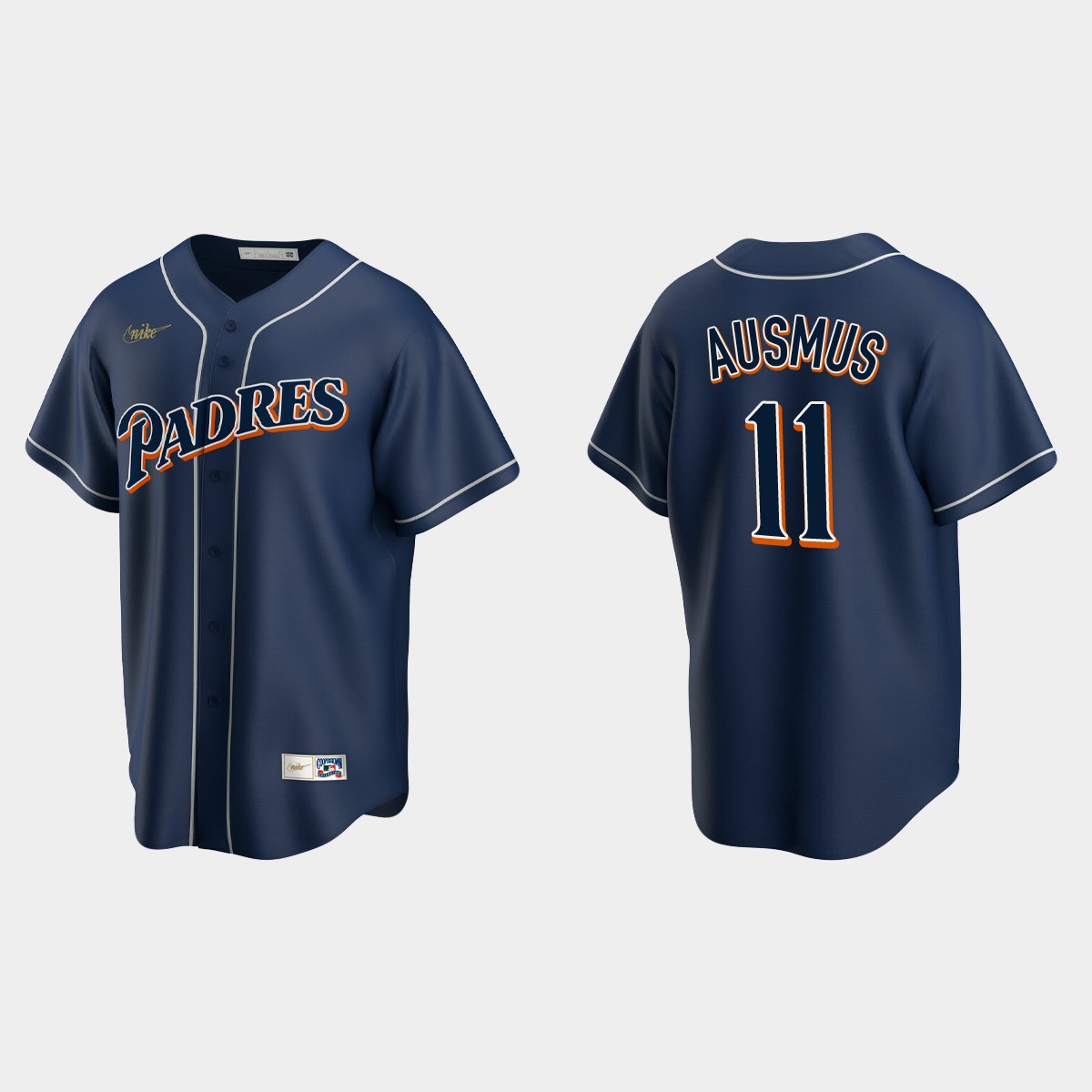 Brad Ausmus #11 San Diego Padres Cooperstown Collection Jersey – Navy