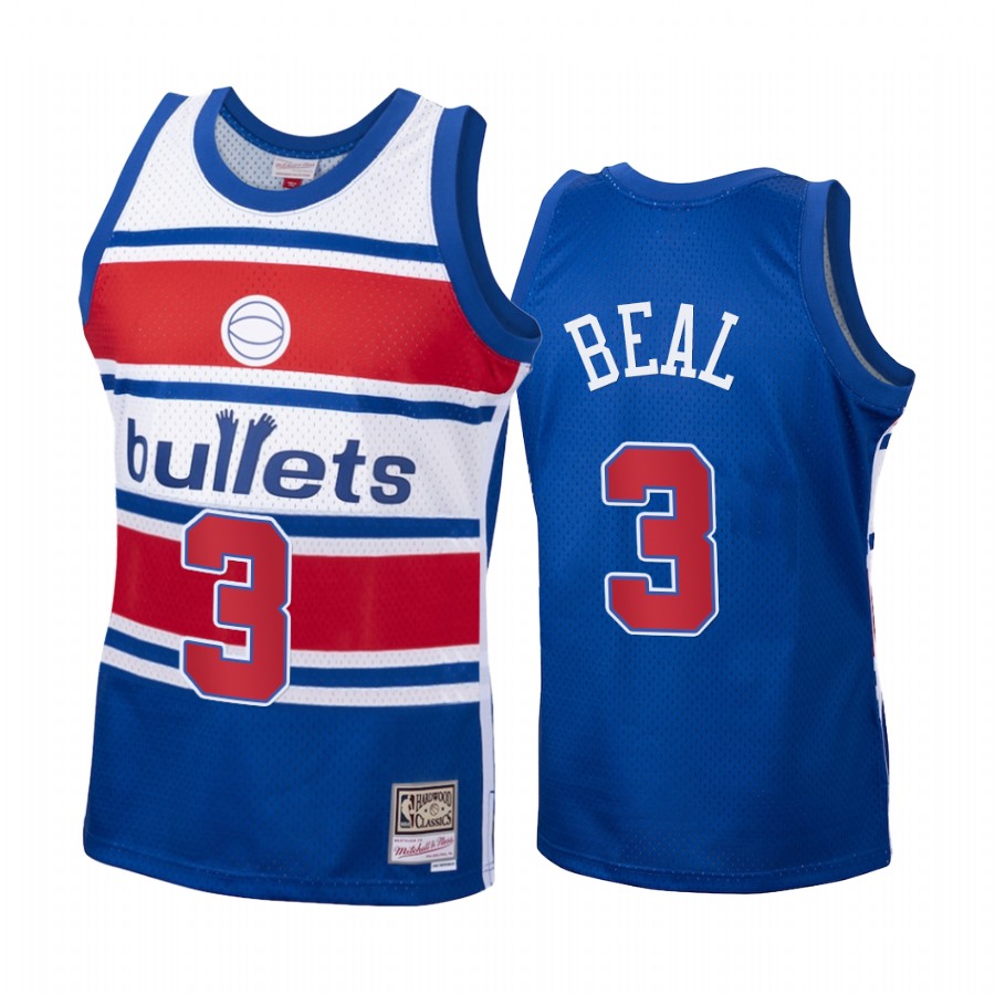Bradley Beal #3 Washington Wizards Blue Hardwood Classics Jersey