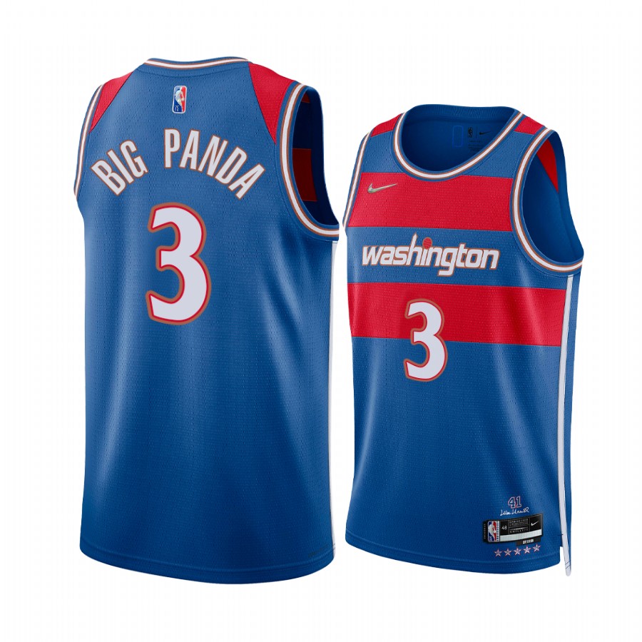 Bradley Beal Big Panda Wizards Nickname Diamond Edition Blue Jersey 2022