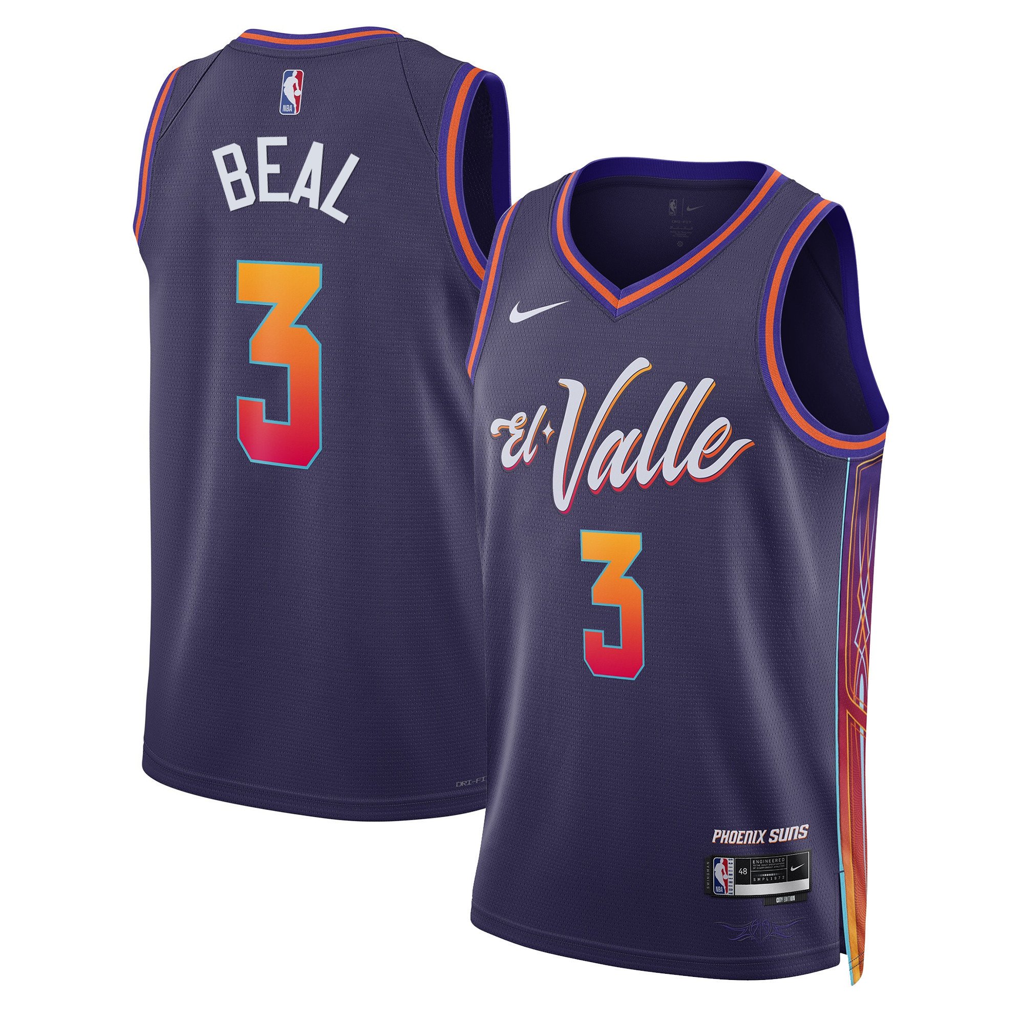 Bradley Beal Men's Phoenix Suns Swingman 23/24 City Jersey - All Stitched