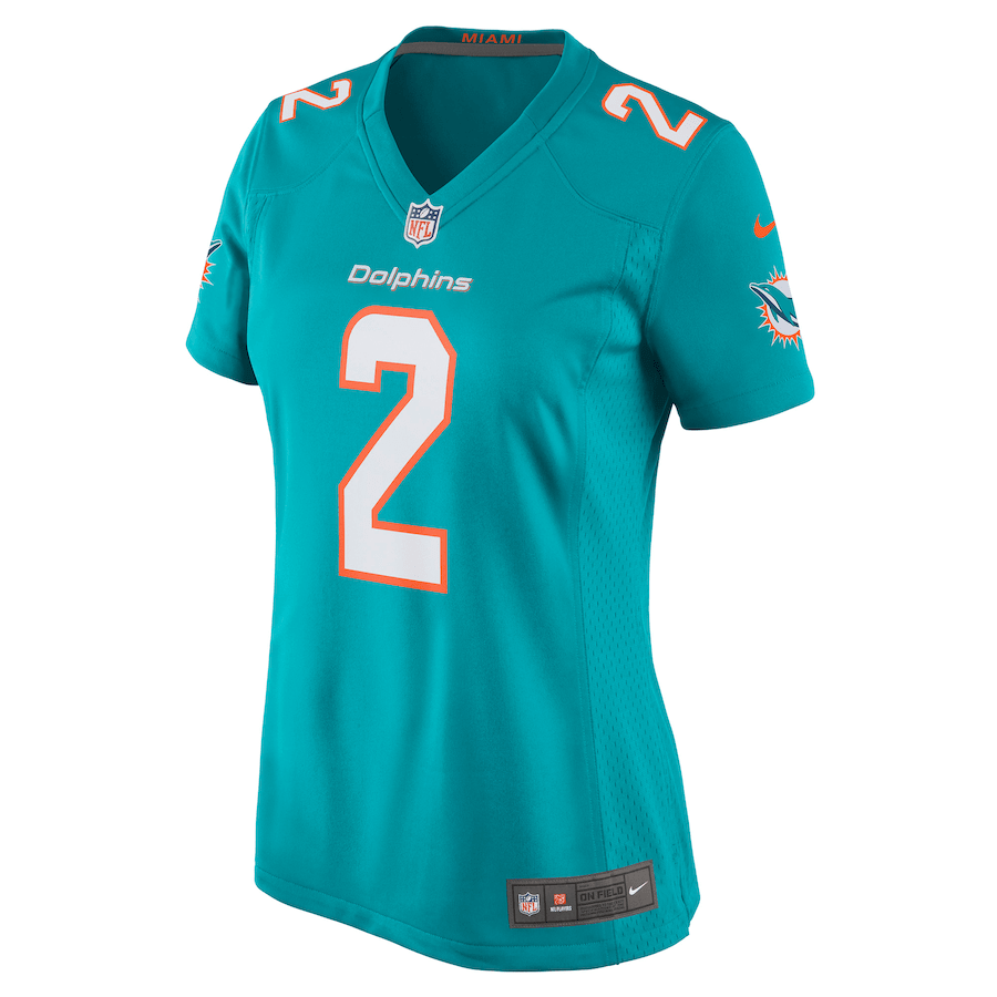 Bradley Chubb 2 Miami Dolphins Women’s Game Player Stitched Jersey – Aqua