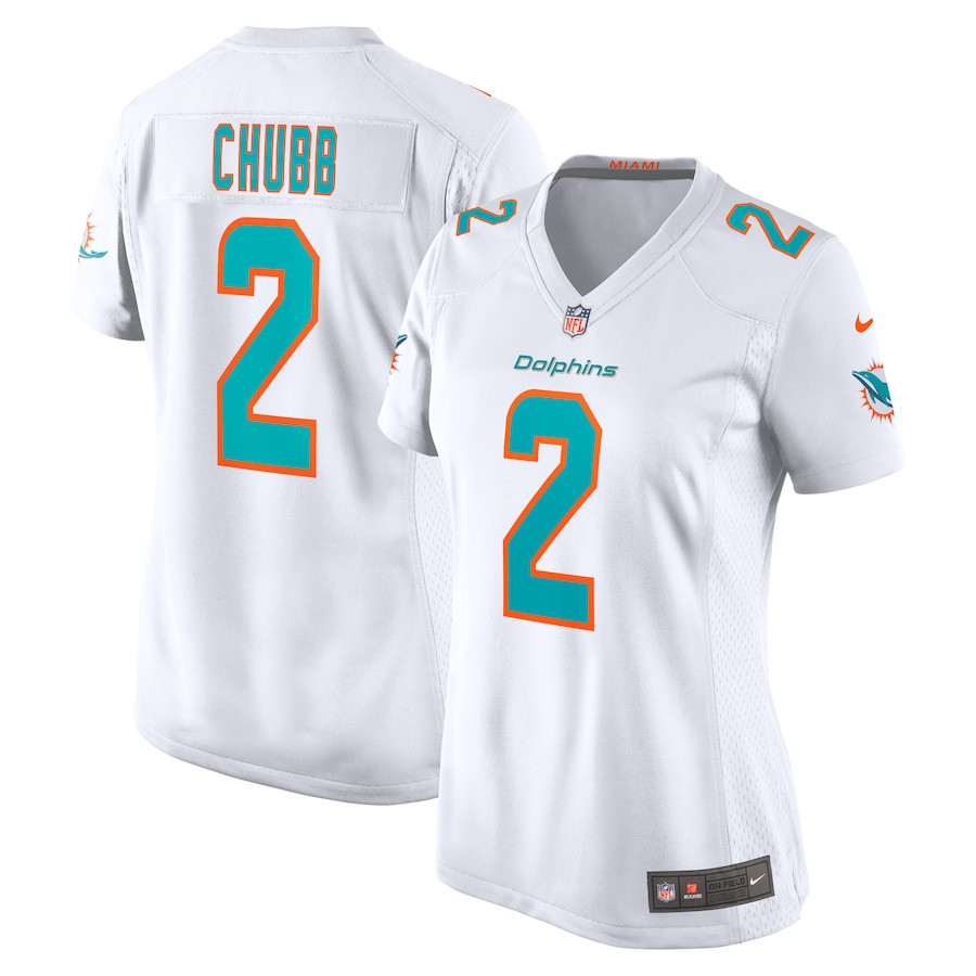 Bradley Chubb 2 Miami Dolphins Women’s Game Player Stitched Jersey – White