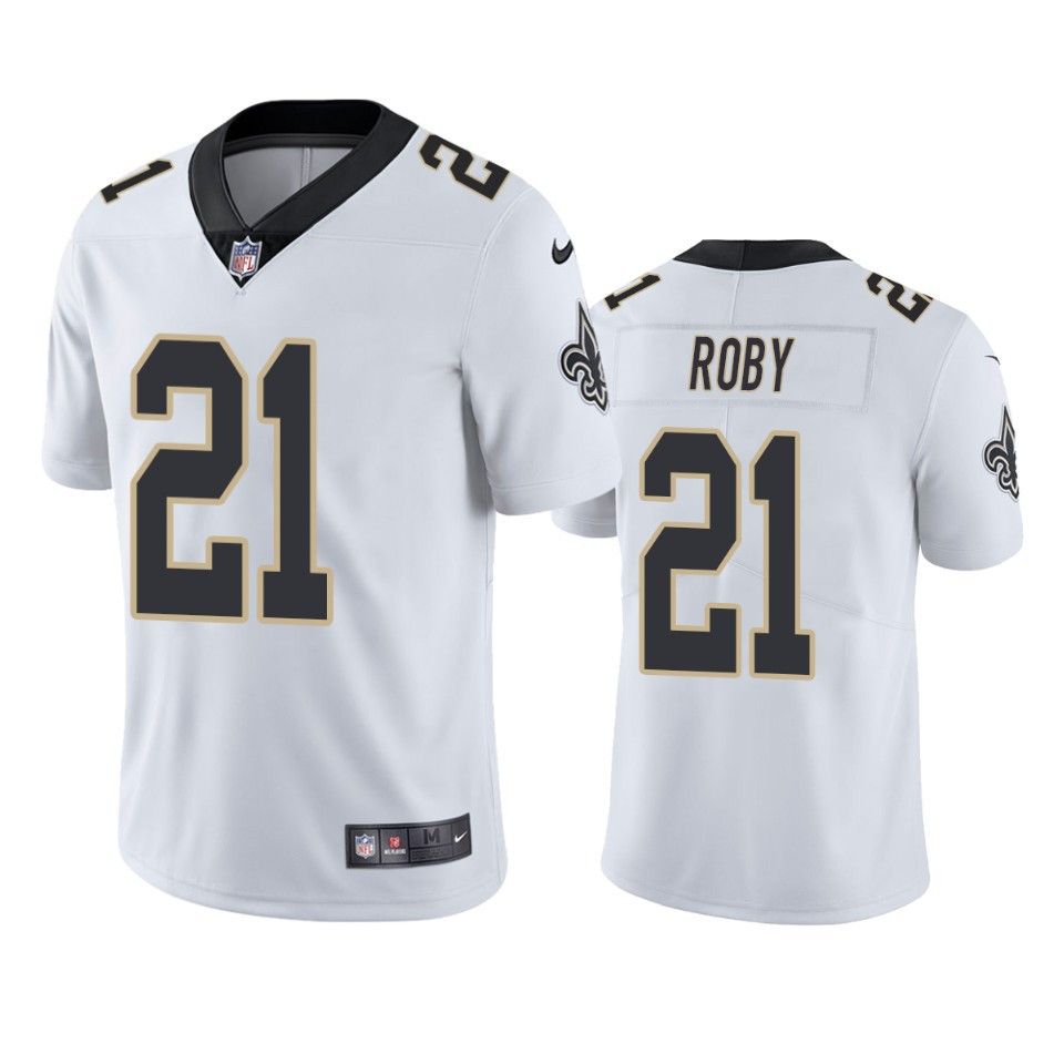 Bradley Roby 21 New Orleans Saints White Vapor Limited Stitched Jersey