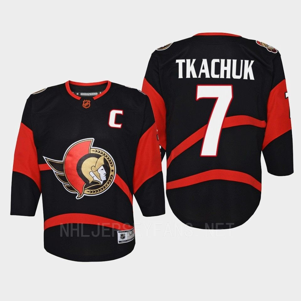 Brady Tkachuk 7 Ottawa Senators 2022 Special Edition 2.0 Retro Youth Stitched Jersey Black
