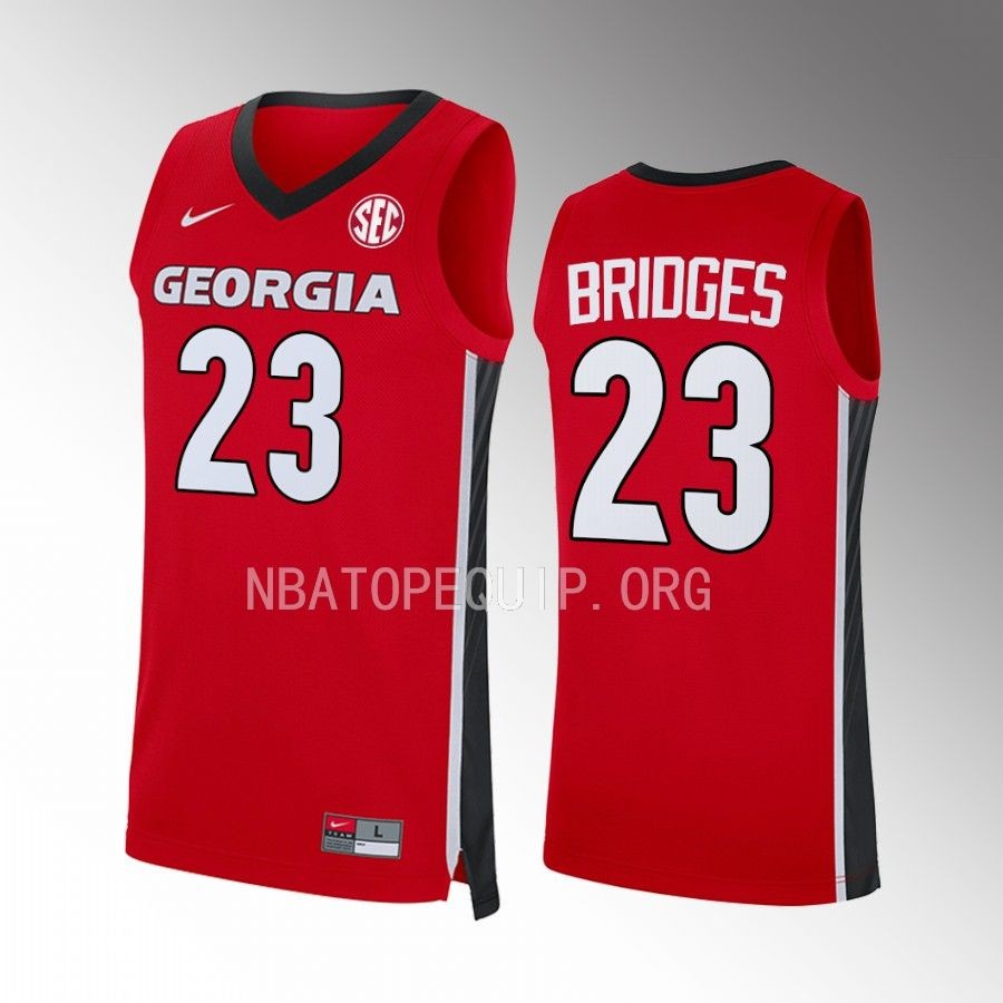 Braelen Bridges Georgia Bulldogs Red Jersey 2022-23 Away