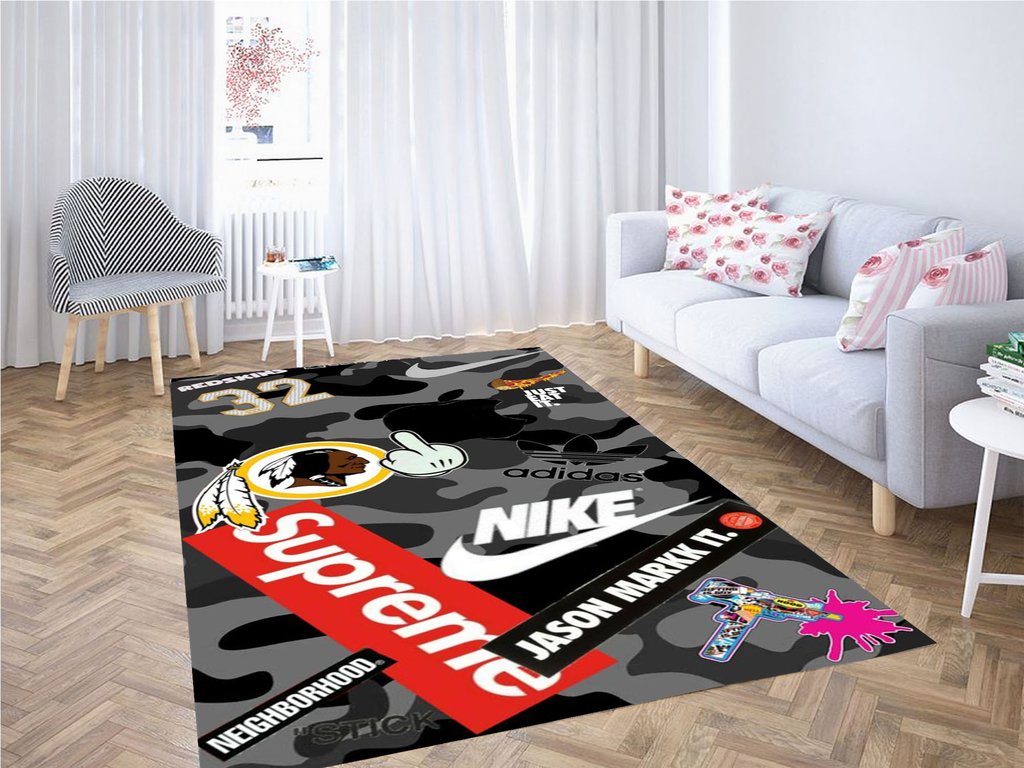 Brand Wallpaper Living Room Modern Carpet Rectangle Rug
