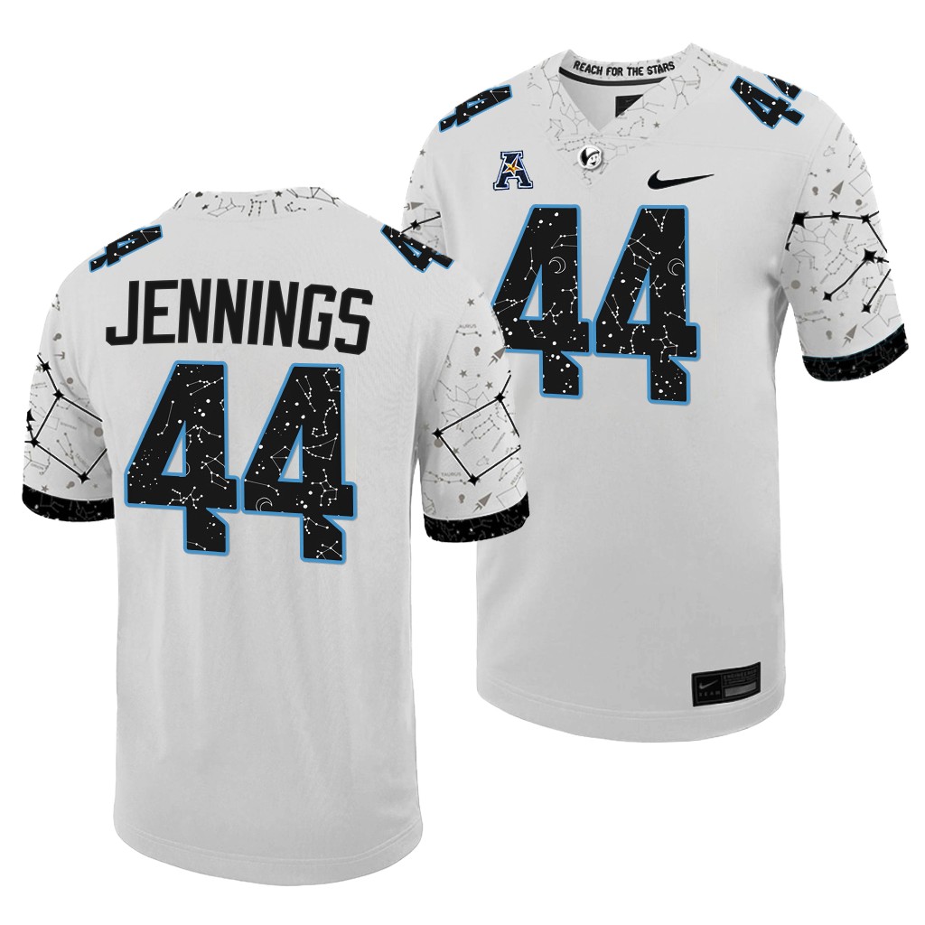 Branden Jennings UCF Knights #44 White Jersey 2022 Space Game Men's Untouchable Uniform