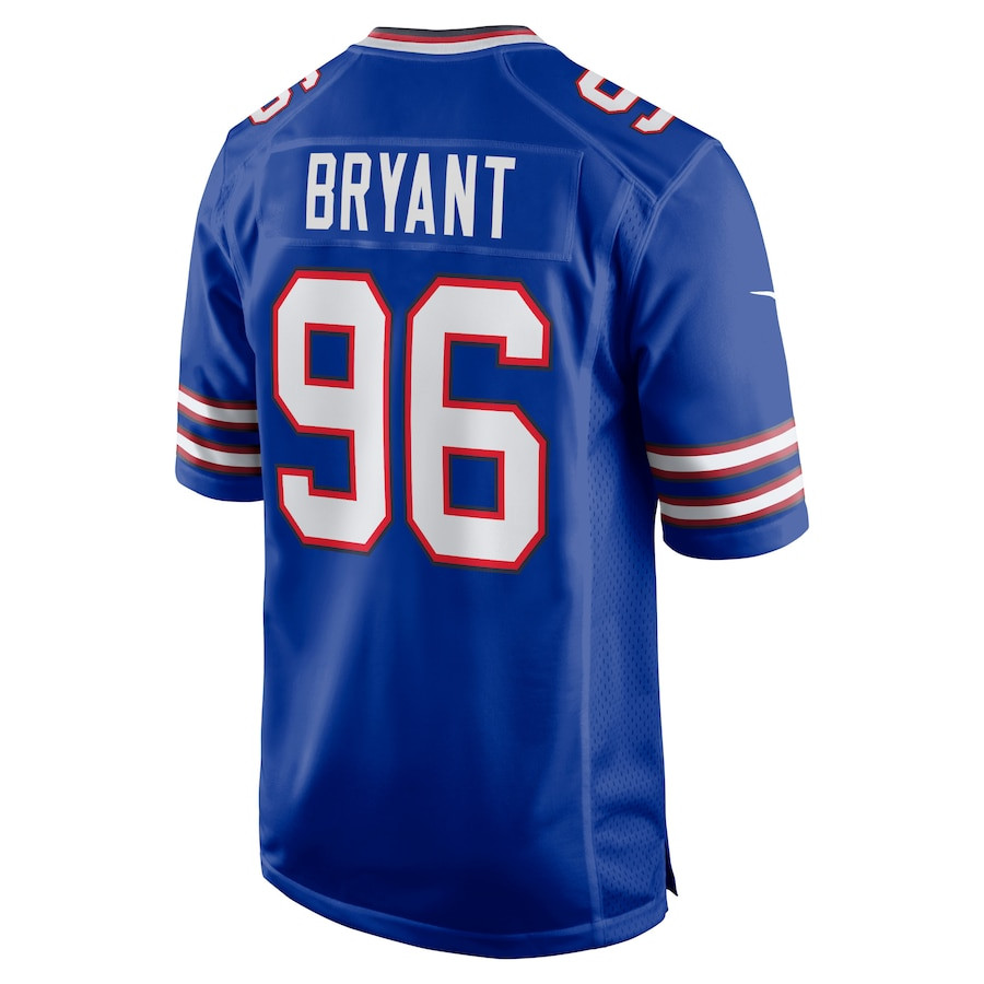 Brandin Bryant 96 Buffalo Bills Home Game Player Stitched Jersey – Royal