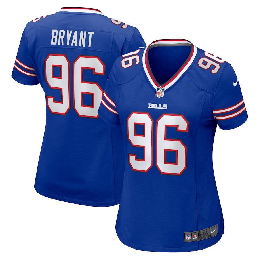 Brandin Bryant Buffalo Bills Women’s Home Game Player Stitched Jersey – Royal