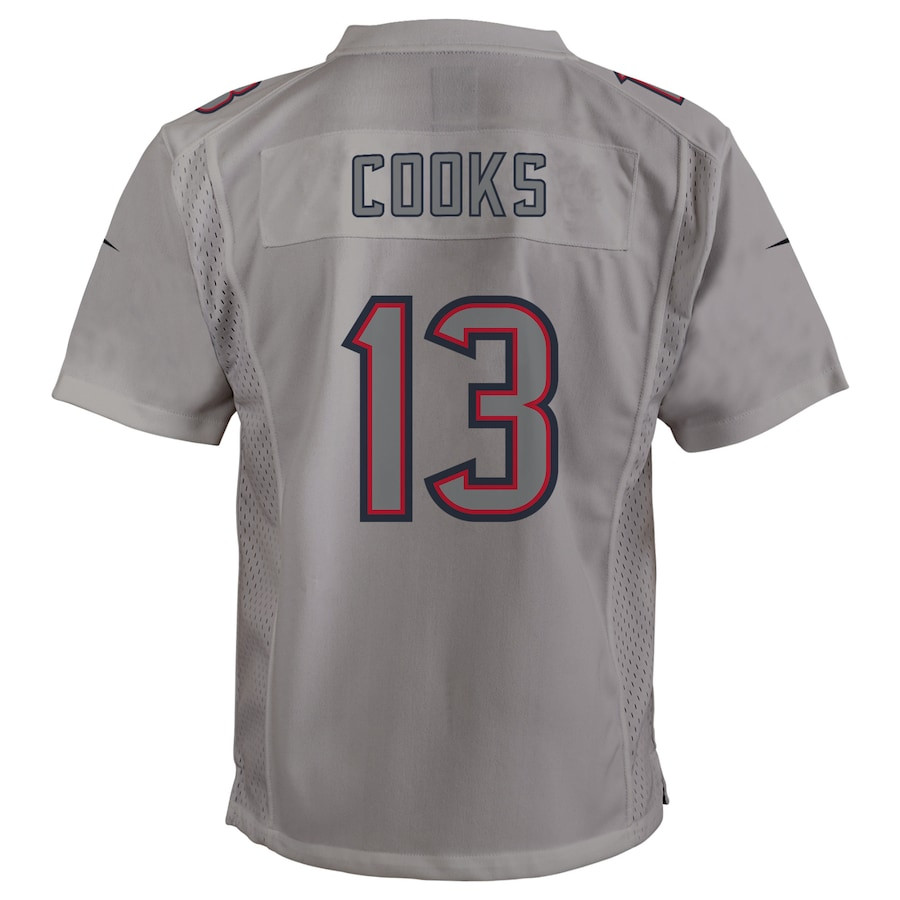 Brandin Cooks 13 Houston Texans Youth Atmosphere Game Stitched Jersey – Gray