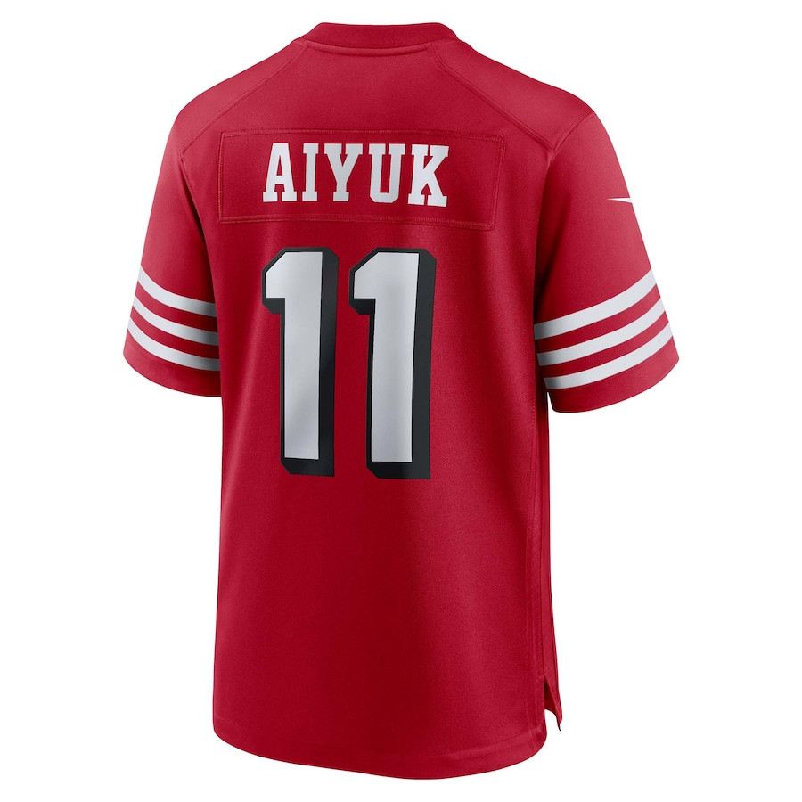 Brandon Aiyuk 11 San Francisco 49ers Alternate Game Stitched Jersey – Scarlet