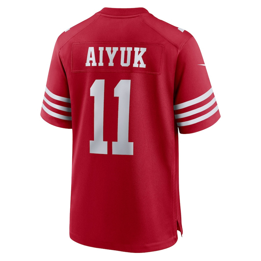 Brandon Aiyuk 11 San Francisco 49ers Team Player Game Stitched Jersey – Scarlet