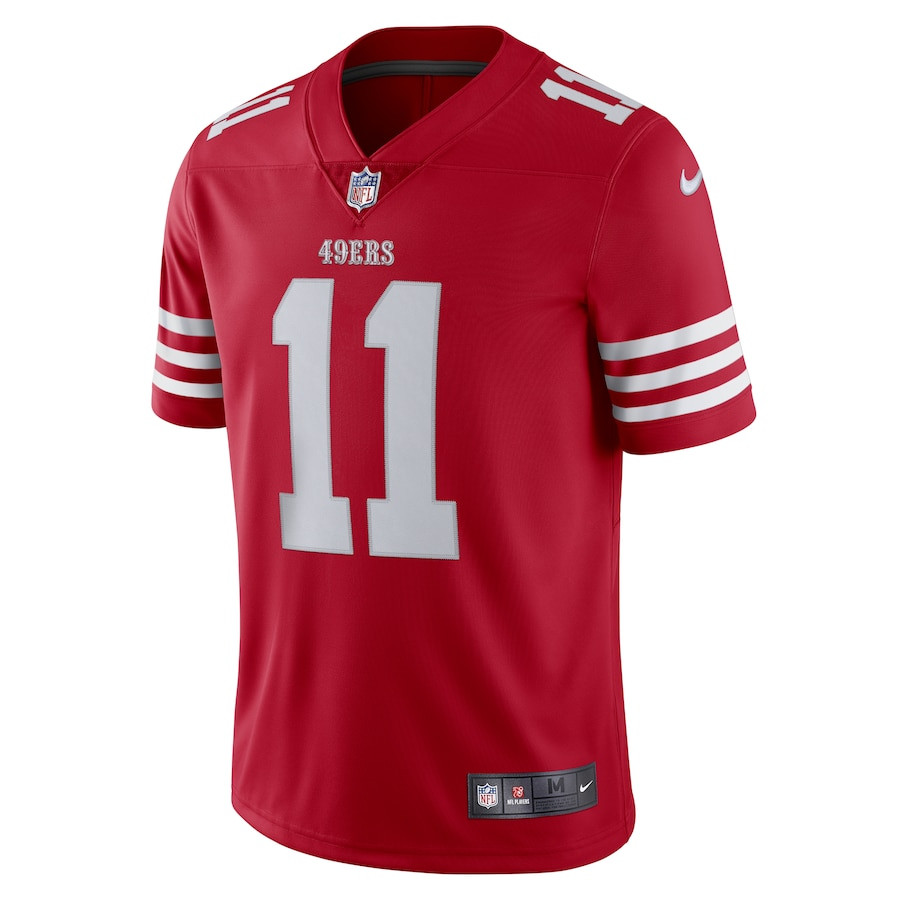 Brandon Aiyuk 11 San Francisco 49ers Vapor Limited Stitched Jersey – Scarlet