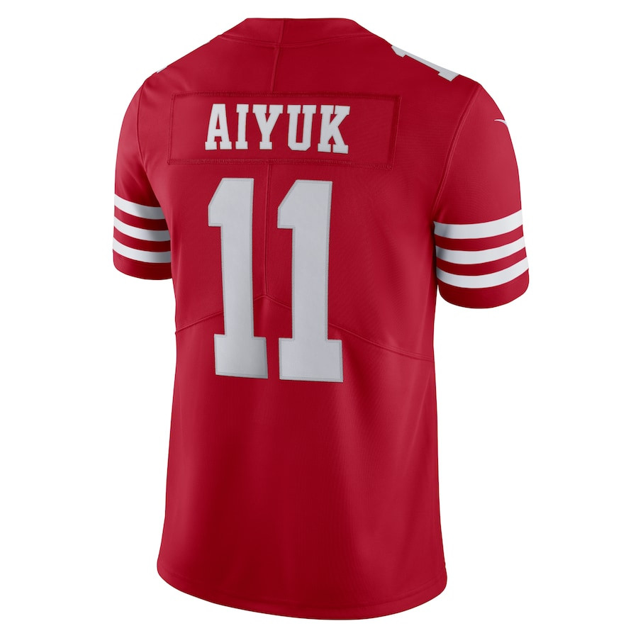 Brandon Aiyuk 11 San Francisco 49ers Vapor Limited Stitched Jersey – Scarlet