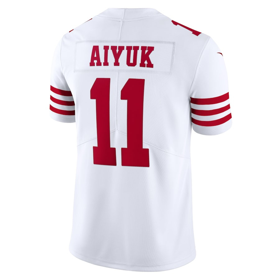 Brandon Aiyuk 11 San Francisco 49ers Vapor Limited Stitched Jersey – White