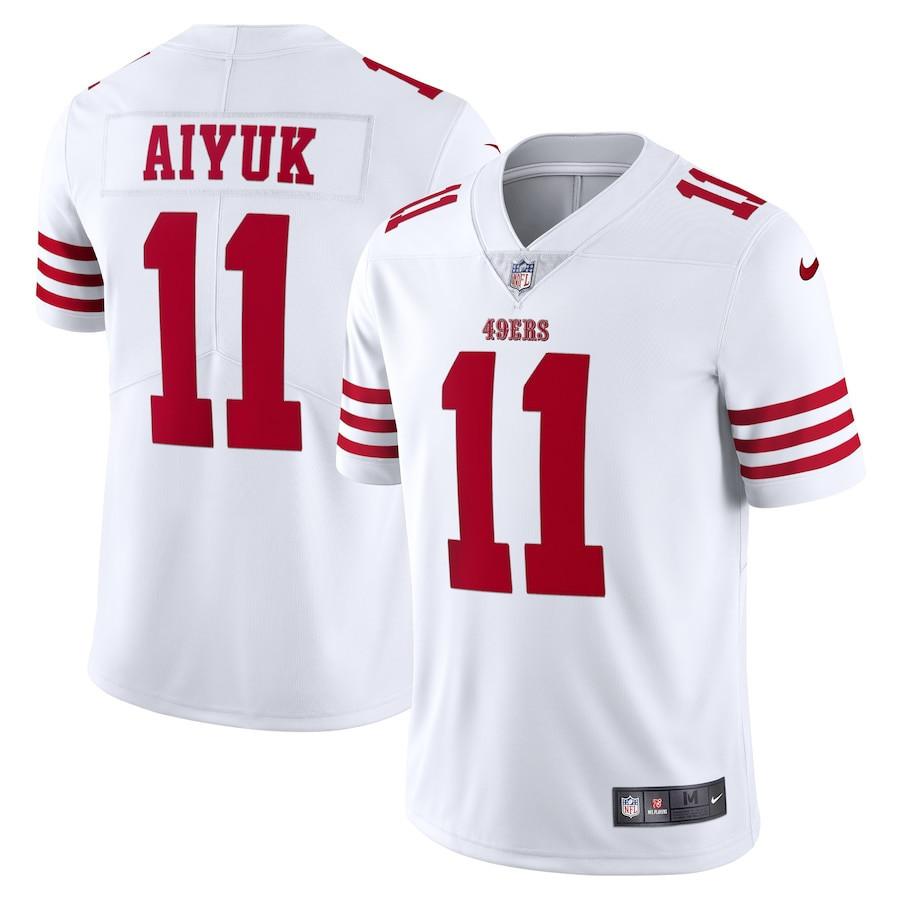 Brandon Aiyuk 11 San Francisco 49ers Vapor Limited Stitched Jersey – White