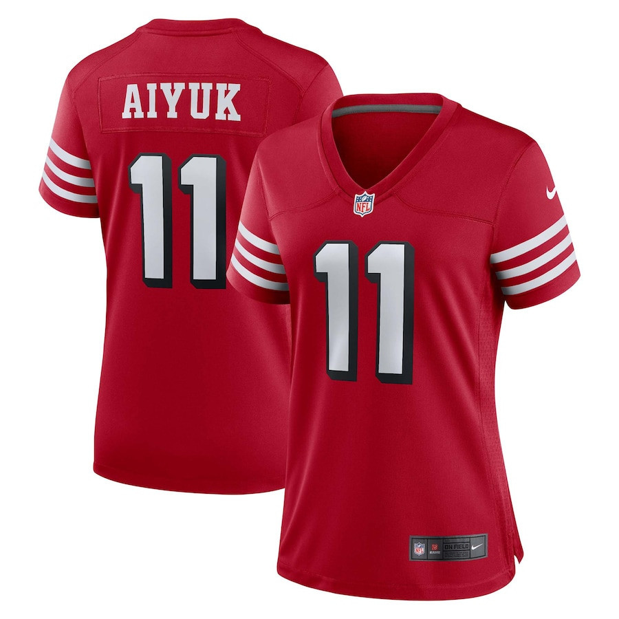 Brandon Aiyuk San Francisco 49ers Women’s Alternate Game Stitched Jersey – Scarlet