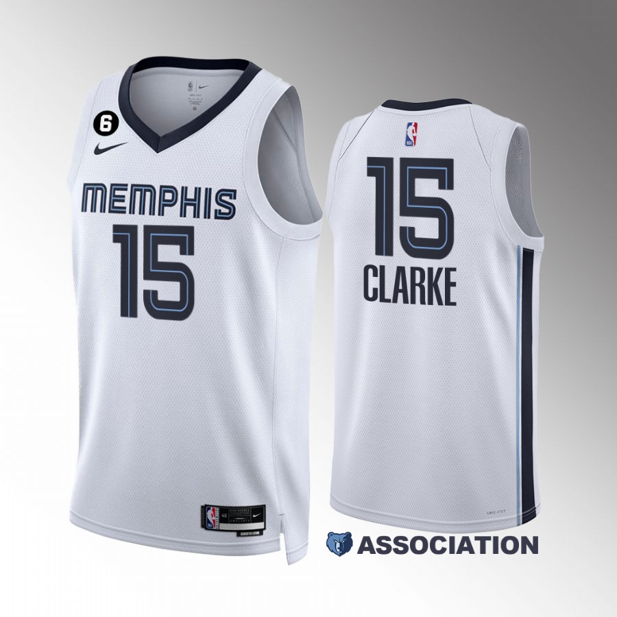 Brandon Clarke #15 Memphis Grizzlies 2022-23 Association Edition White Jersey