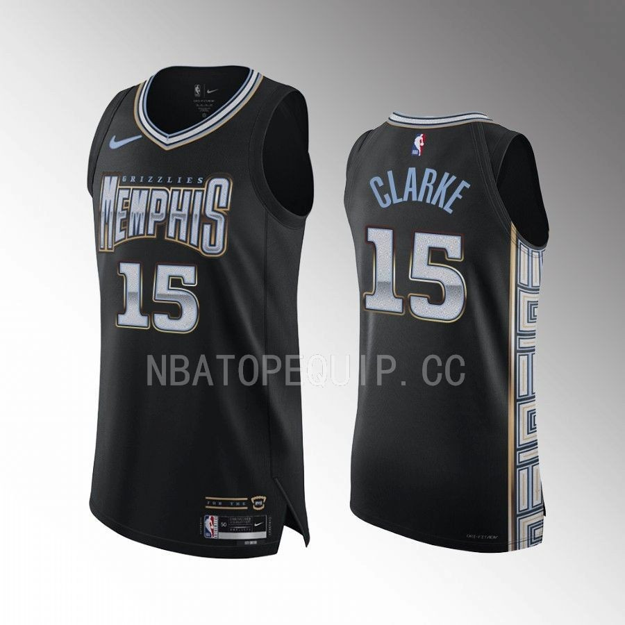 Brandon Clarke 15 Memphis Grizzlies 2022-23 City Edition Stitched Jersey Black