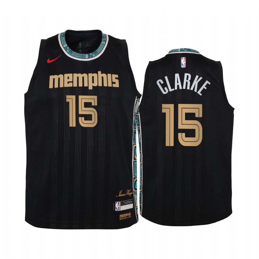 Brandon Clarke Memphis Grizzlies 2020-21 City Black Youth Jersey – New Uniform
