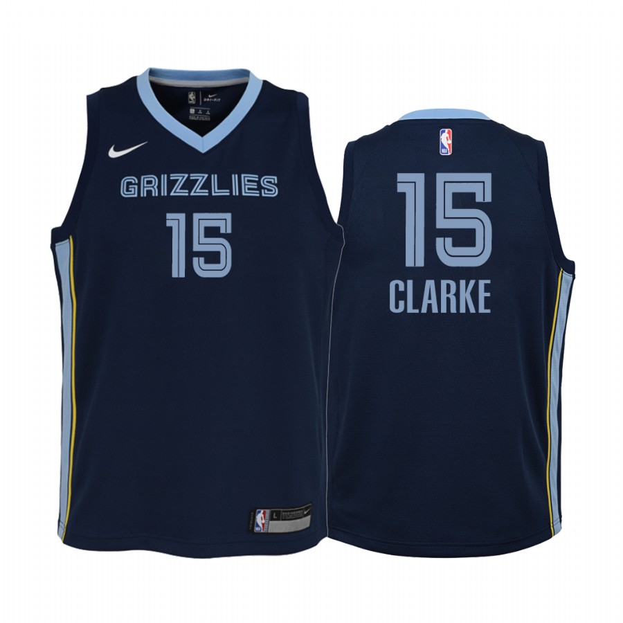Brandon Clarke Memphis Grizzlies Youth Navy Icon Jersey Jumpman