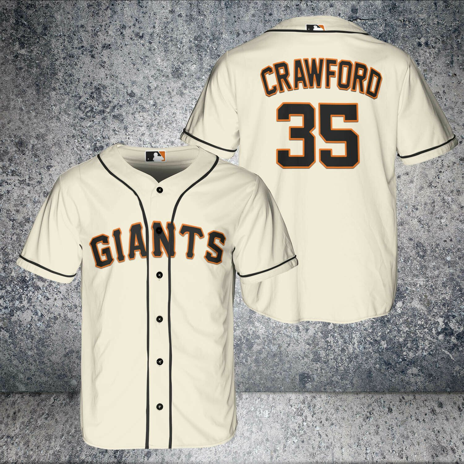 Brandon Crawford #35 San Francisco Giants All Over Print Baseball Jersey