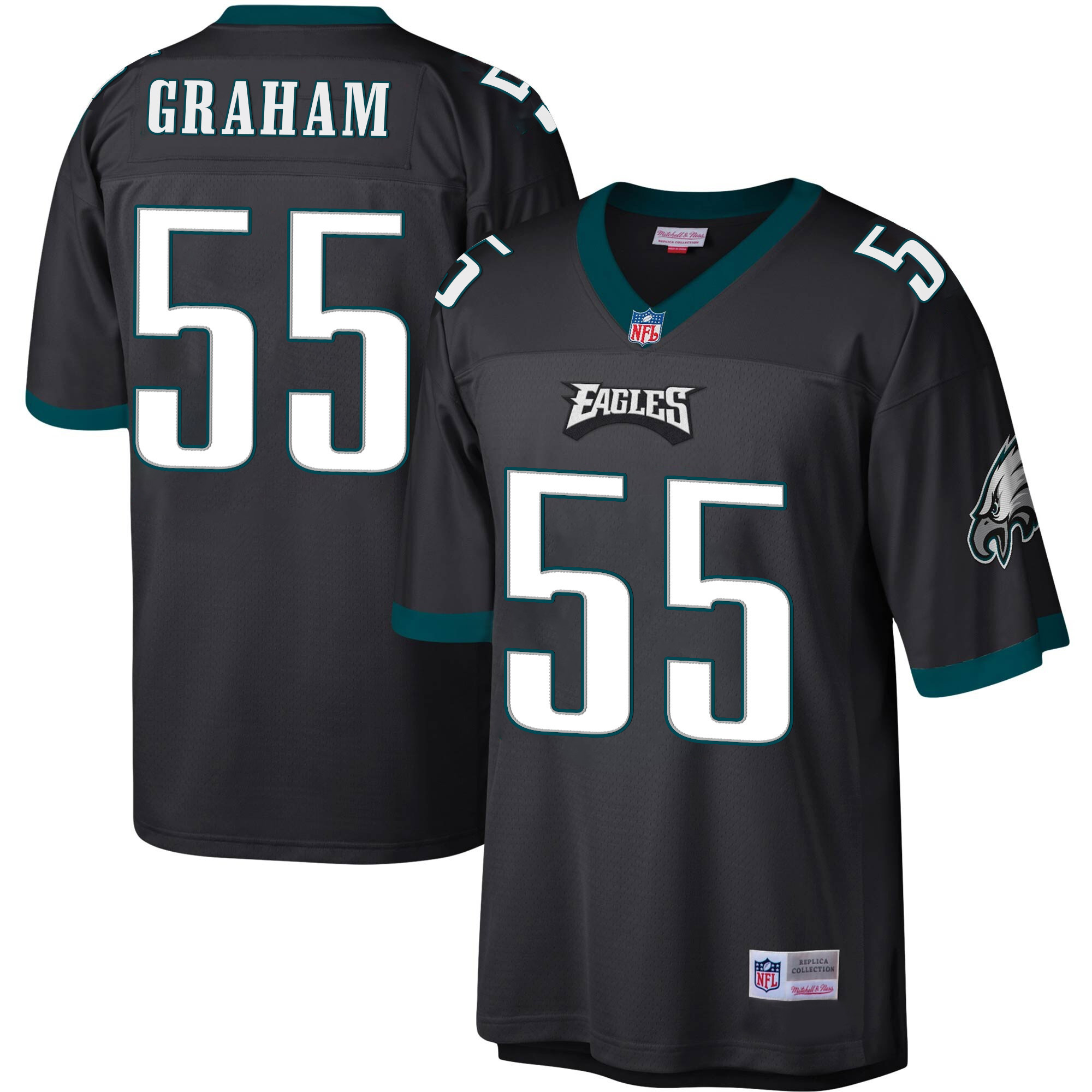 Brandon Graham Men's Philadelphia Eagles Big & Tall Legacy Black Jersey - All Stitched