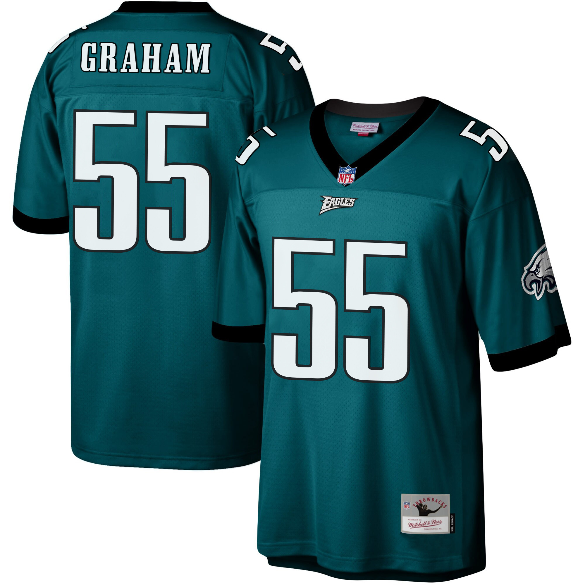 Brandon Graham Men's Philadelphia Eagles Big & Tall Legacy Midnight Green Jersey - All Stitched
