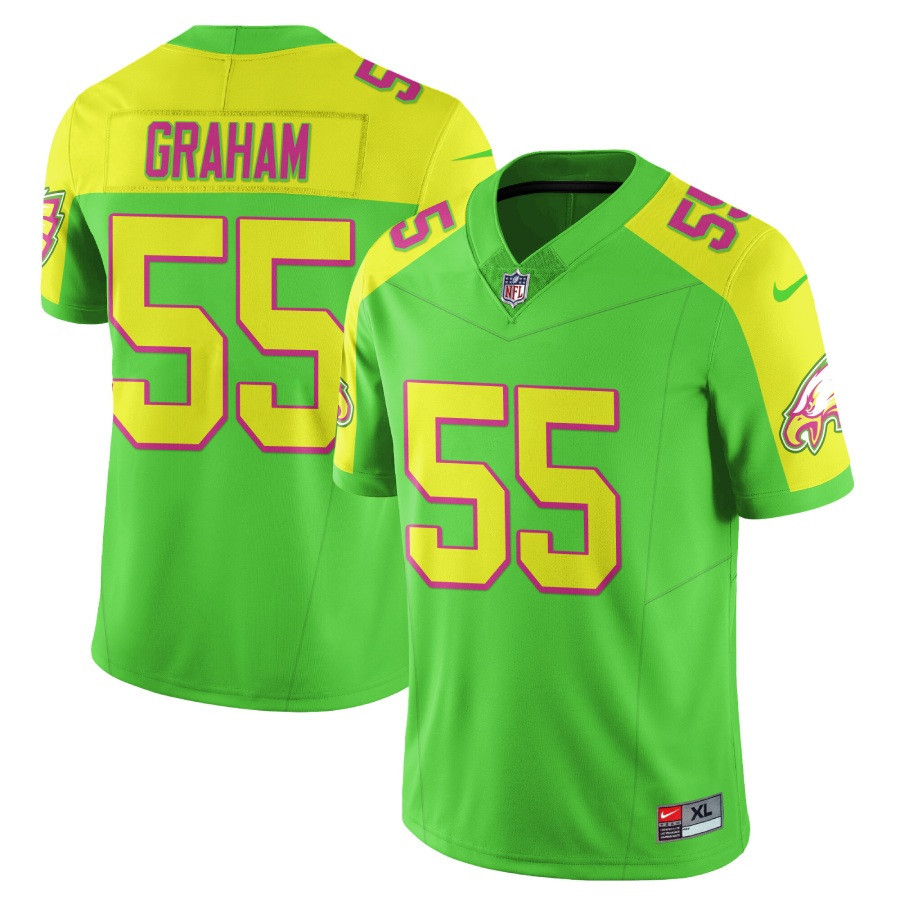 Brandon Graham Men's Philadelphia Eagles City Edition Vapor Limited Bright Green Jersey - All Stitched