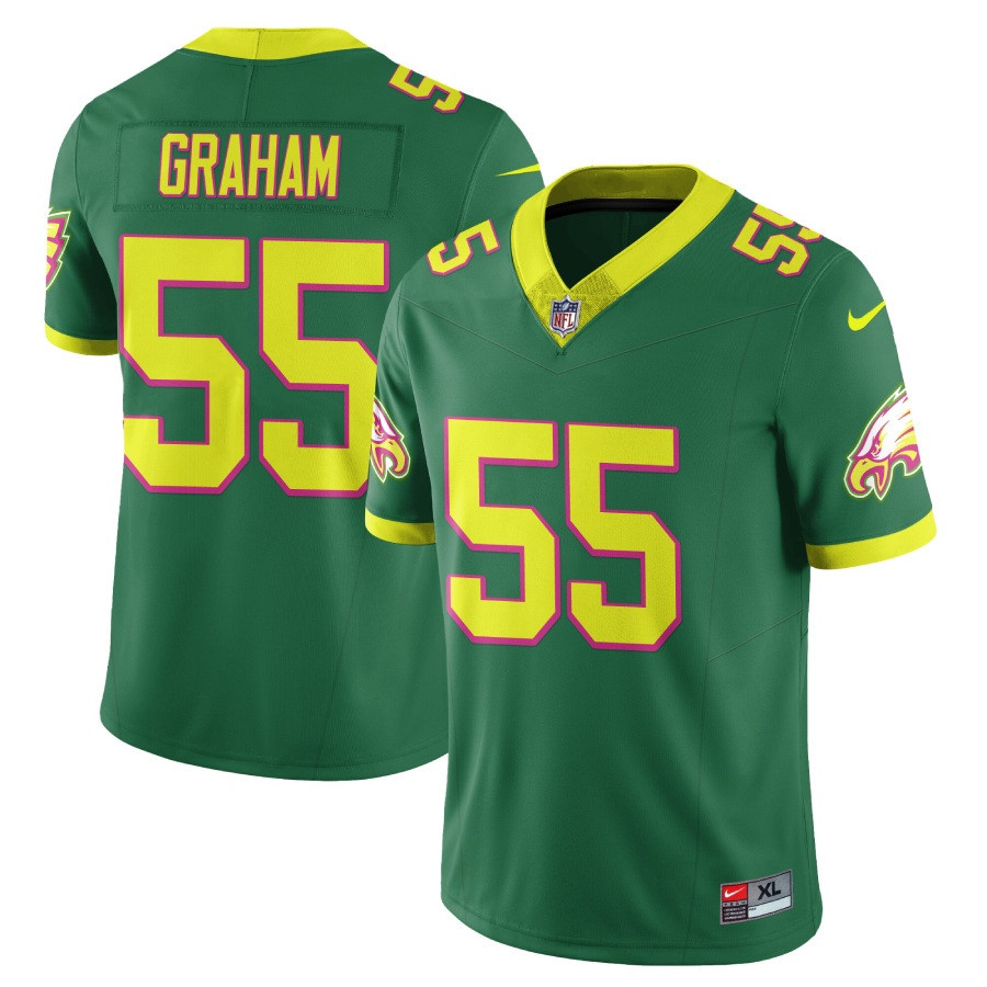 Brandon Graham Men's Philadelphia Eagles City Edition Vapor Limited V2 Green Jersey - All Stitched