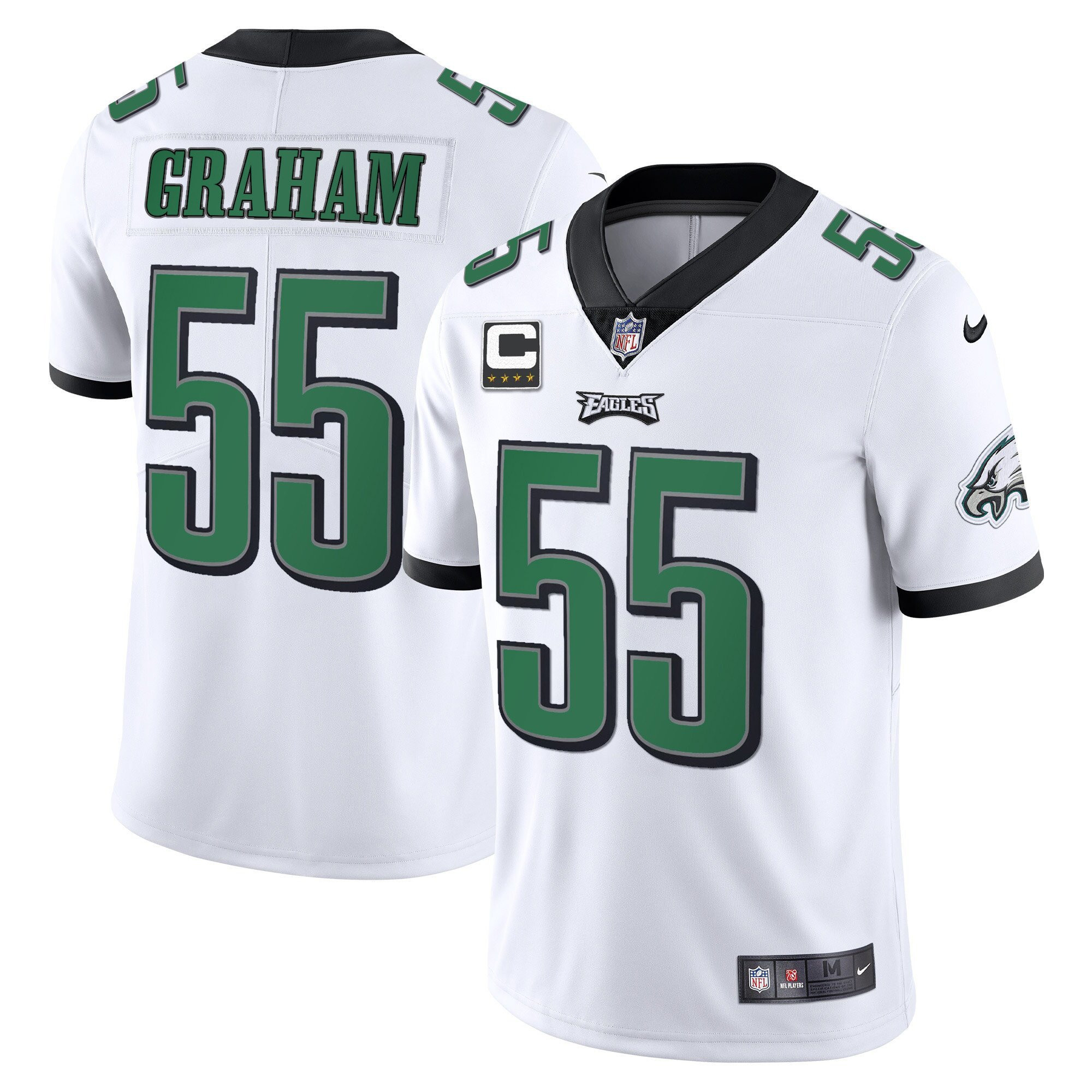 Brandon Graham Men's Philadelphia Eagles Kelly Green Limited White Jersey - All Stitched