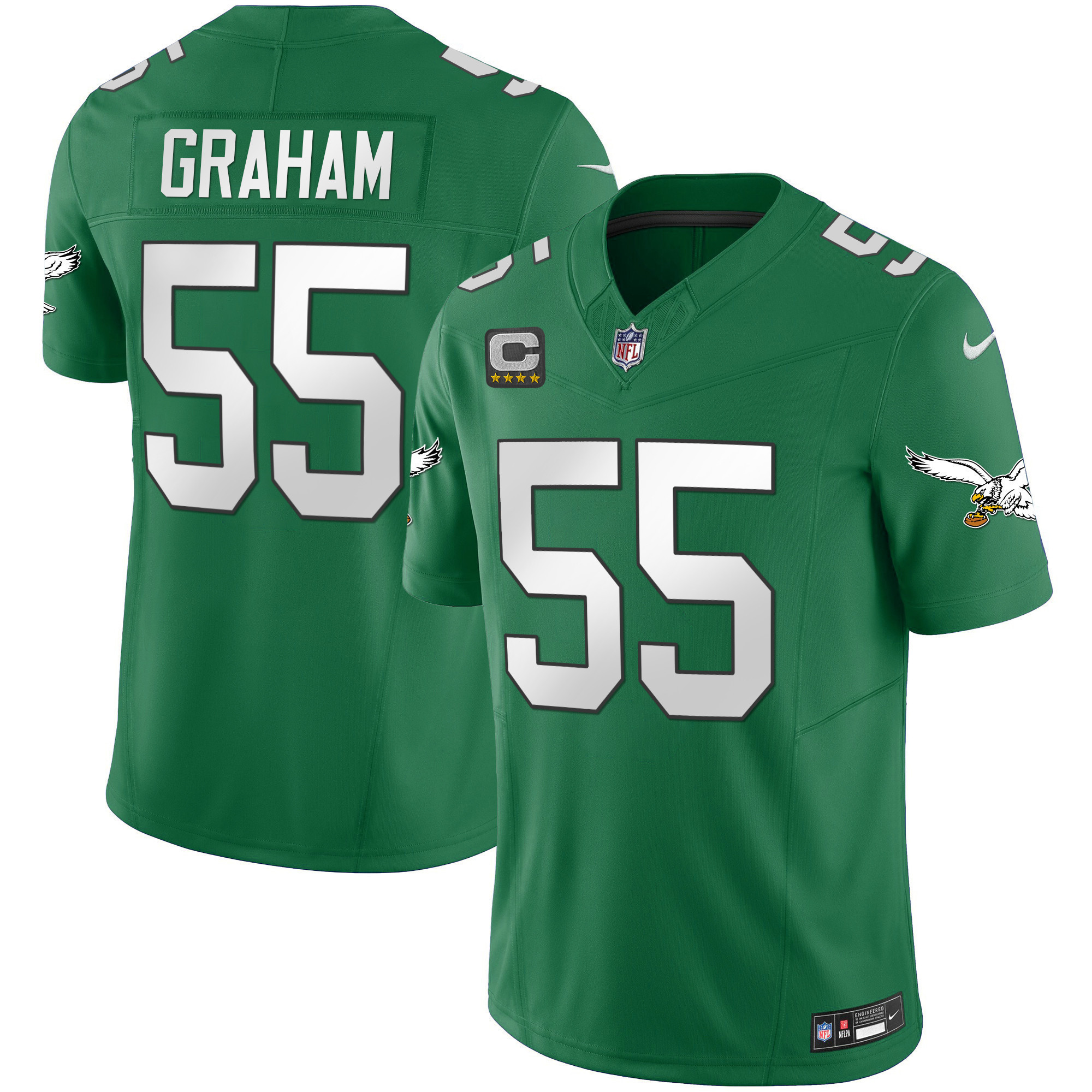Brandon Graham Men's Philadelphia Eagles Kelly Green Vapor Limited Jersey - All Stitched