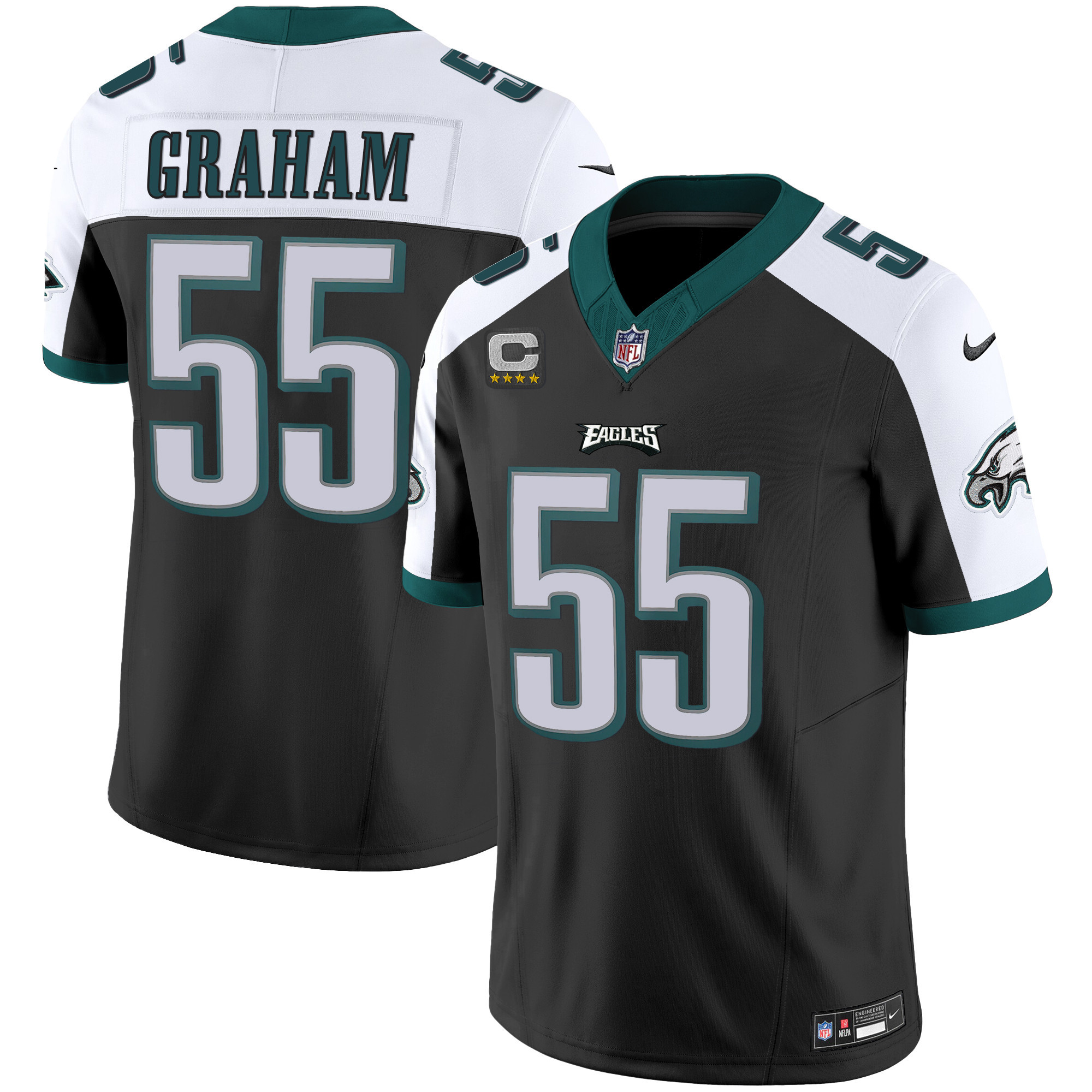Brandon Graham Men's Philadelphia Eagles Vapor Limited Black Alternate Jersey - All Stitched