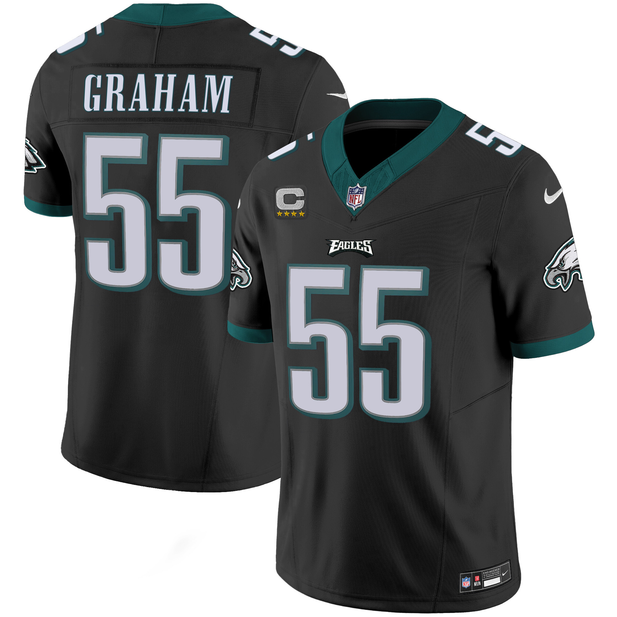 Brandon Graham Men's Philadelphia Eagles Vapor Limited Black Jersey - All Stitched