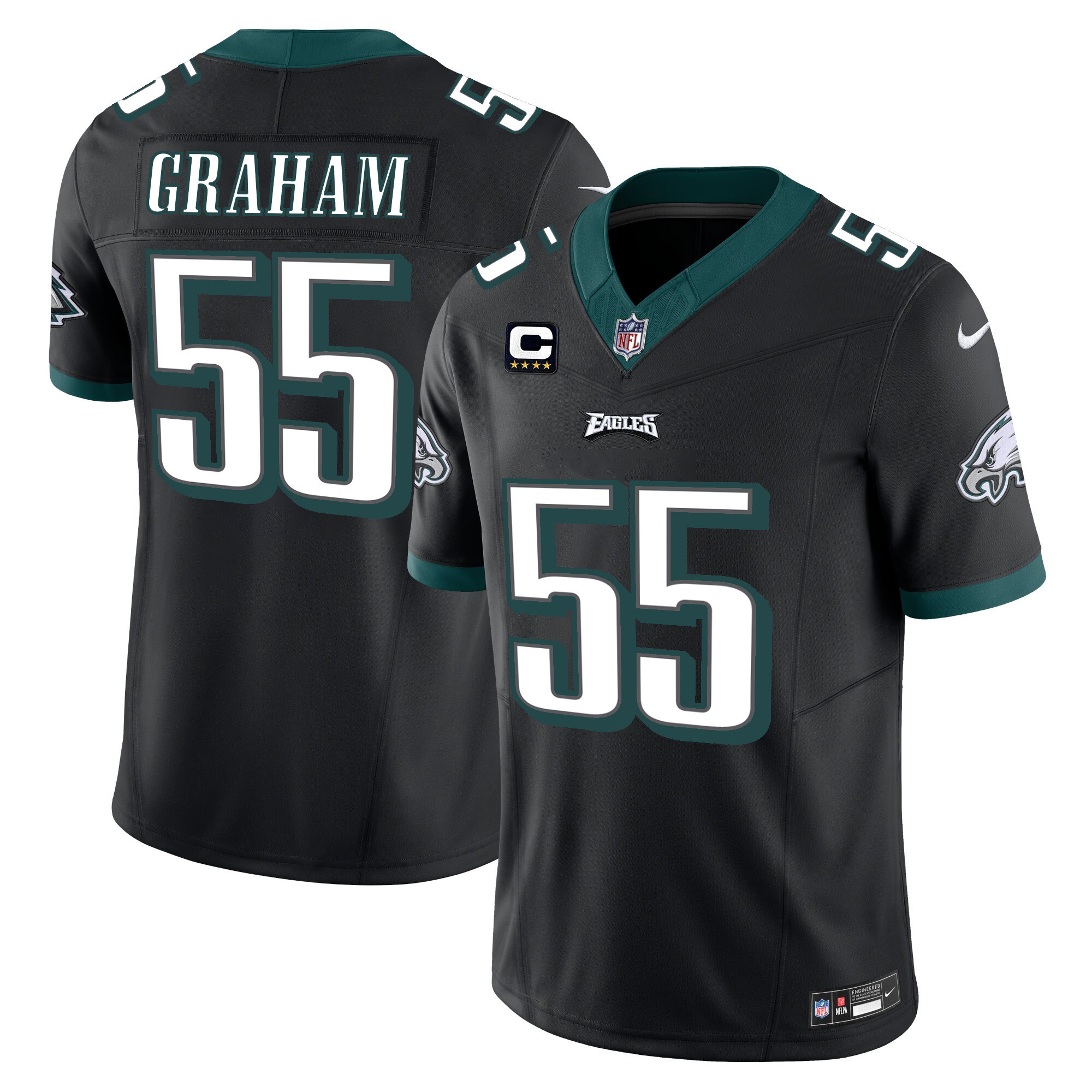 Brandon Graham Men's Philadelphia Eagles Vapor Limited Black Jersey - All Stitched