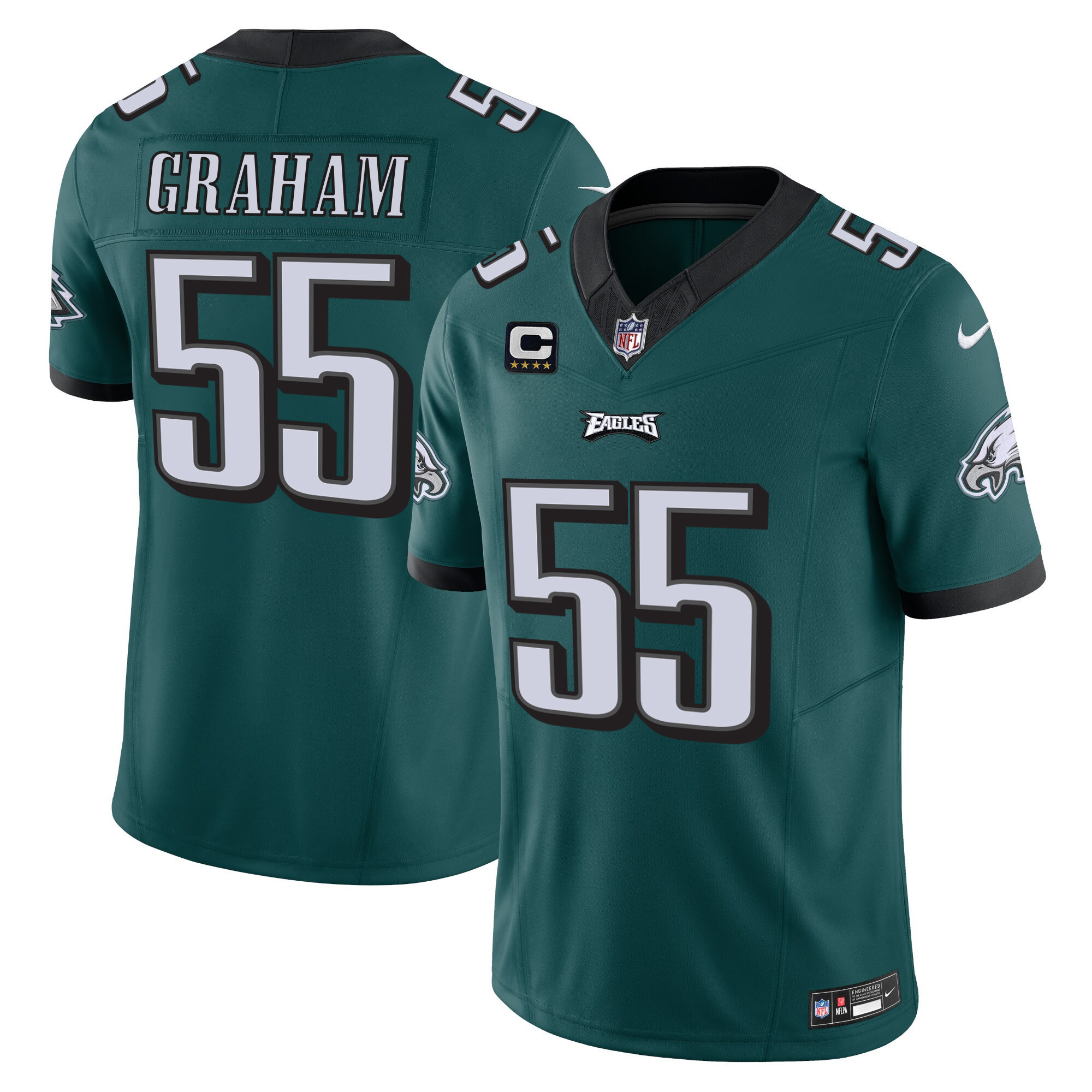 Brandon Graham Men's Philadelphia Eagles Vapor Limited Midnight Green Jersey - All Stitched