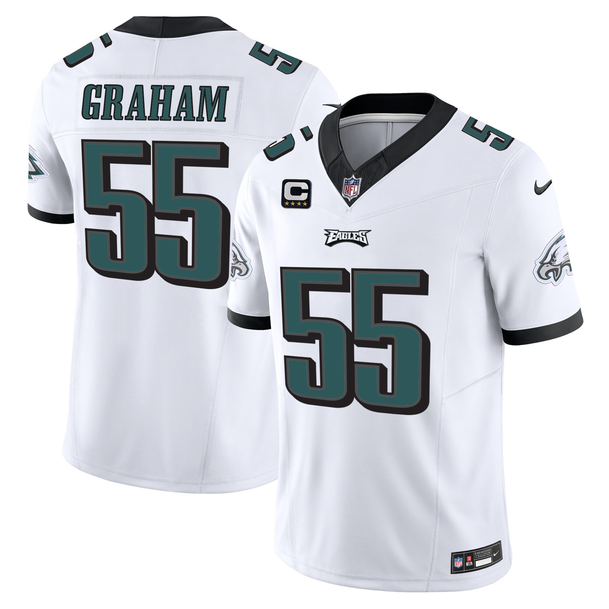 Brandon Graham Men's Philadelphia Eagles Vapor Limited White Jersey - All Stitched