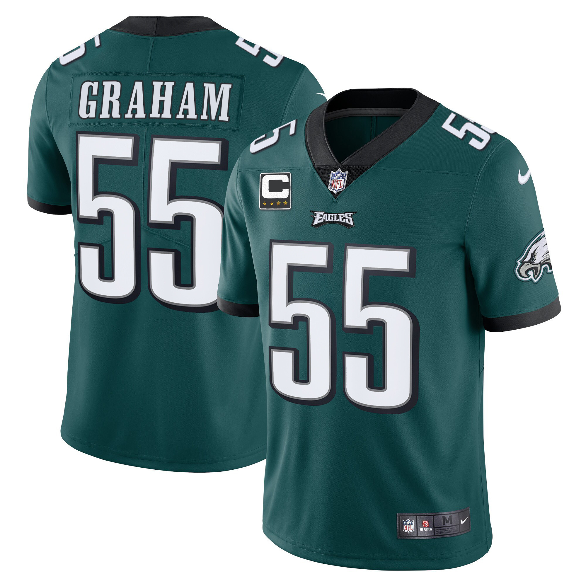 Brandon Graham Philadelphia Eagles Vapor Midnight Green Jersey - All Stitched