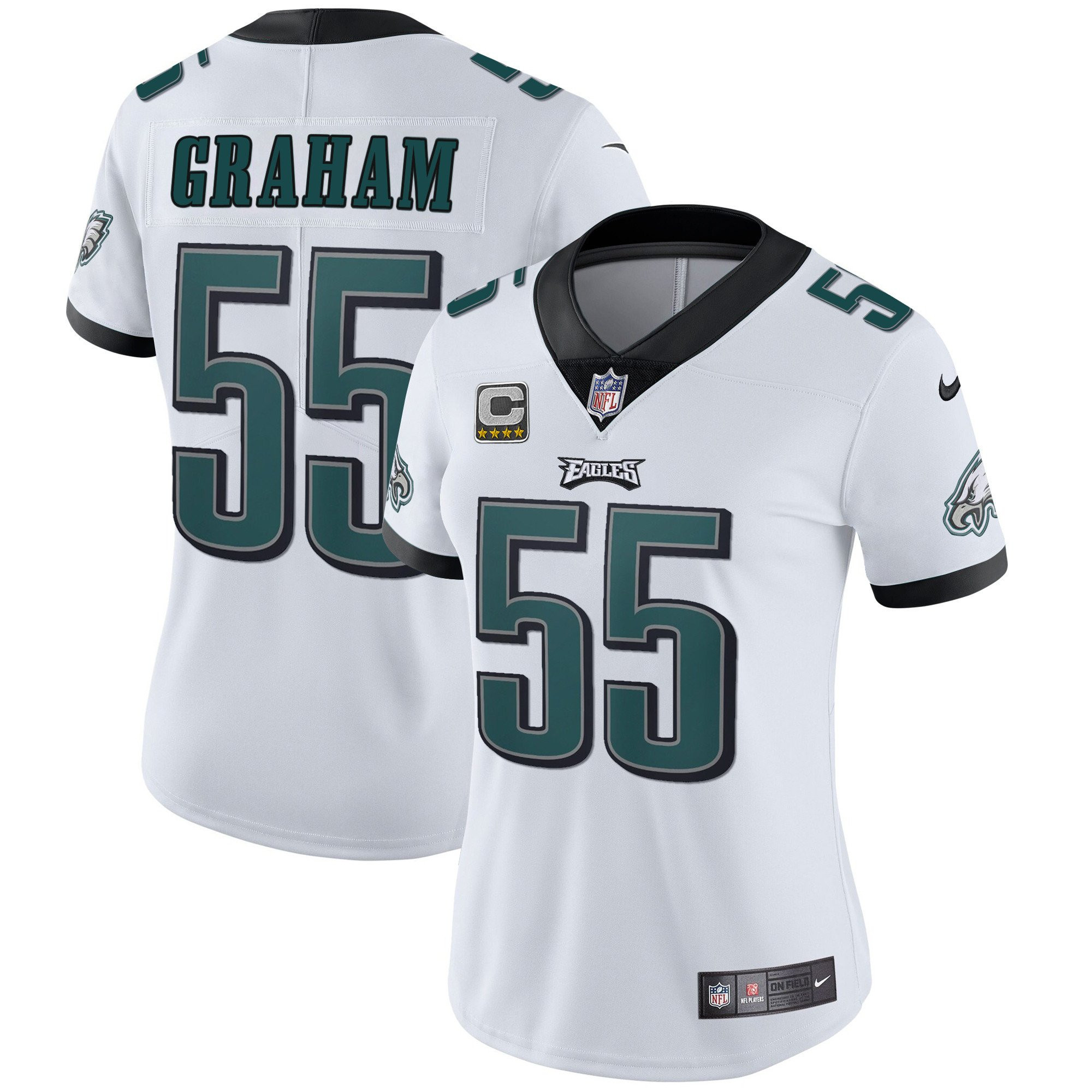 Brandon Graham Philadelphia Eagles Vapor White Jersey - All Stitched