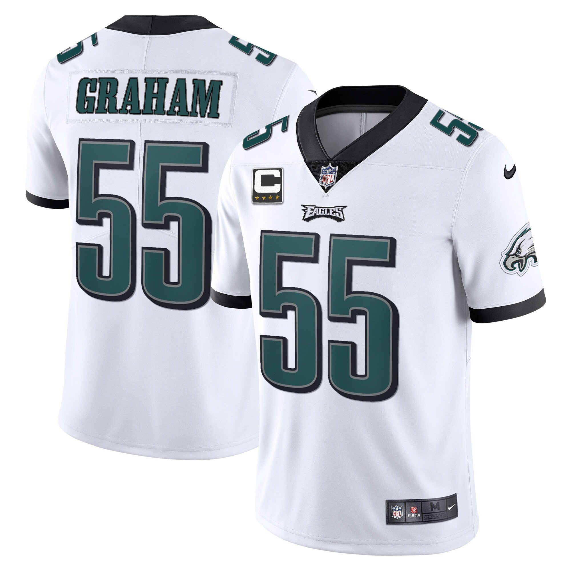 Brandon Graham Philadelphia Eagles Vapor White Jersey - All Stitched